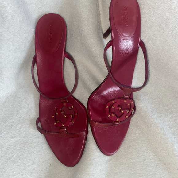 Vintage GG Logo Gold Stud Sandal - Picture 5 of 6